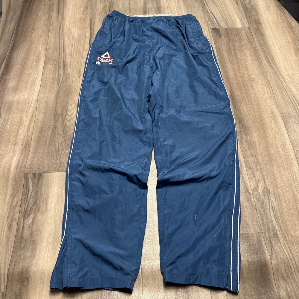 Peak Mens Navy Blue Nylon Track Pants Windbreaker Mesh Lined 5XL 205/104A 1288